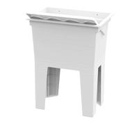 Giordanoshop Mobile Lavatoio 59x40x74 cm Monoblocco in Resina PP Bianco