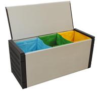 Giordanoshop Pattumiera Cassapanca 85x34x38 cm con Sacchi per la Differenziata