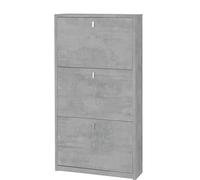 Scarpiera 3 Ante 63x117x18 cm Cemento