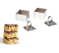Giordanoshop Set 2 Coppapasta Quadrati 8x8x4 cm per Primi Piatti e Dessert