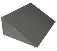 Giordanoshop Tetto Inclinato 60x40x20 cm per Armadio in Metallo Verniciato Grigio Chiaro