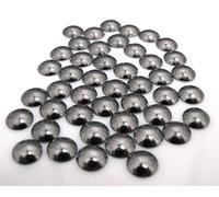 Giorgetti Strass Borchie a Cupola 6 mm Grigio Gray - 50 pz Termoadesive Hot-Fix di Qualità - Ideali per Tessuti, Scarpe e Accessori