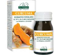 Dr Giorgini CURCUMA ESTRATTO TITOLATO AL 95% IN CURCUMINOIDI con PIPERINA e ZENZERO pastiglie - 30 g