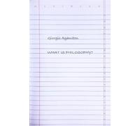 Giorgio Agamben What Is Philosophy? (Copertina rigida)