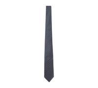 Giorgio Armani, ,Accessories ,Uomo ,Blu ,ONE SIZE Cravatta in pura seta con monogramma jacquard