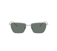 Giorgio Armani Donna AR6153 301511 Occhiali da sole Metallo Argento Grigio Squadrata Normale