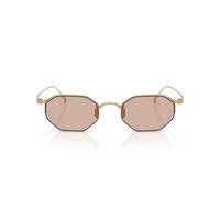 Giorgio Armani Ar 6171t Occhiali Da Sole Uomo Oro Geometrico Marrone 49mm