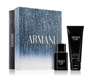 Giorgio Armani Code Uomo Parfum 50 ml - Confezione Regalo con Gel Doccia 75 ml - Profumo Maschile Elegante e Intenso