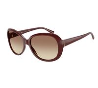 Giorgio Armani Donna Giorgio Armani AR8047 639913 Occhiali da sole Acetato Rosso Marrone Rotonda Normale Sfumato