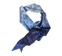 Giorgio Armani - Foulard in raso di seta con stampa monogram - - Accessories - Uomo - Blu - ONE SIZE