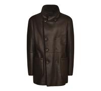 Giorgio Armani, ,Jackets ,Uomo ,Marrone ,L Cappotto Shearling Doppio Petto