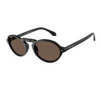 Giorgio Armani Uomo AR8219U 58758T Occhiali da sole Acetato Nero Marrone Rotonda Normale