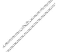 Giorgio Bergamo ITProLux - Collana e bracciale in argento Sterling 925 massiccio, 2-10 mm, catena cubana massiccia, Metallo