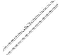 Giorgio Bergamo ITProLux - Collana in argento Sterling 925 con taglio a diamante massiccio cubano da 2,5 mm a 10,5 mm, Metallo