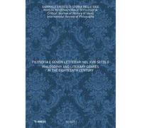 Giornale critico di storia delle idee (2021). Vol. 2: Filosofia e generi letterari nel XVIII secolo-Philosophy and literary genres in the eighteenth century