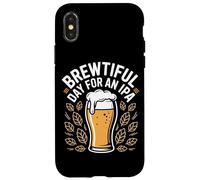 Giornata birraria per una celebrazione del bicchiere di luppolo di birra IPA Custodia per iPhone X/XS