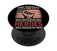 Giornata dei veterani del figlio orgoglioso della seconda guerra mondiale PopSockets PopGrip Adesivo