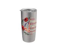 Giornata dei veterani per non dimenticare il fiore di papavero rosso USA Memorial US Bicchiere termico in acciaio inox doppia parete