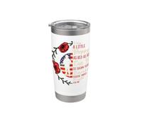 Giornata dei veterani per non dimenticare il fiore di papavero rosso USA Memorial US Bicchiere termico in acciaio inox doppia parete