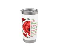 Giornata dei veterani per non dimenticare il fiore di papavero rosso USA Memorial US Bicchiere termico in acciaio inox doppia parete