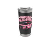 Giornata della carriera dei bambini dell'automobile della pattuglia rosa del futuro ufficiale Bicchiere termico in acciaio inox doppia parete