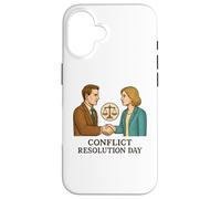 Giornata della risoluzione dei conflitti Custodia per iPhone 16