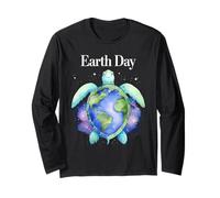 Giornata della Terra 2025 La Tartaruga Marina Salva Il Pianeta Restore Earth Day Maglia a Manica