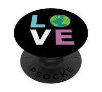 Giornata della Terra; AMORE la terra, ambientalista PopSockets PopGrip Adesivo