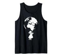 Giornata della Terra cambiamento climatico quotidiano Bubble World Blowing Girl Canotta