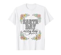 Giornata della Terra Every Day Leopard Boho Floral Maglietta