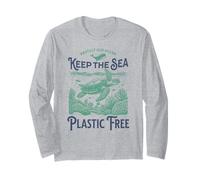 Giornata della Terra "Proteggi il nostro oceano Mantieni il mare libero dalla plastica" Maglia a Manica