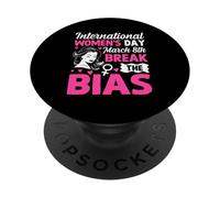 Giornata internazionale della donna 8 marzo Rompere il pregiudizio PopSockets PopGrip Adesivo