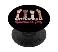 Giornata internazionale della donna per le donne donne forti PopSockets PopGrip Adesivo