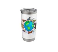 Giornata mondiale della fauna selvatica Save The Planet Save Our Home Save Animal Bicchiere termico in acciaio inox doppia parete