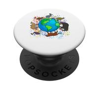 Giornata mondiale della fauna selvatica Save The Planet Save Our Home Save Animal PopSockets PopGrip Adesivo