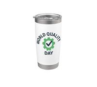 Giornata mondiale della qualità - Celebrate Excellence | Regalo sul posto di lavoro Bicchiere termico in acciaio inox doppia parete