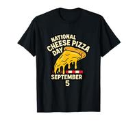 Giornata Nazionale della Pizza al Formaggio 5 Settembre Italian Retro Foodie Maglietta