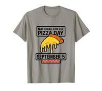 Giornata Nazionale della Pizza al Formaggio 5 Settembre Italian Retro Foodie Maglietta