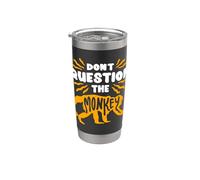 Giornata Nazionale Della Scimmia Dont Question The Monkey Bicchiere termico in acciaio inox doppia parete