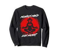 Giornata Nazionale della Scimmia Monkey Mind Zen Heart Felpa
