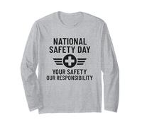 Giornata Nazionale della Sicurezza | Regalo di sensibilizzazione sulla Sicurezza sul Lavoro e sulla casa Maglia a Manica
