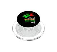 Giornata nazionale di screening della depressione - Consapevolezza della salute mentale PopSockets PopGrip per MagSafe