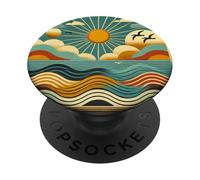 Giornata retrò sulla spiaggia PopSockets PopGrip Adesivo