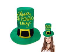Giornata verde di San Patrizio, San Patrizio Giorno Shamrock Hat | Top Hat Irish Headwear Shamrock | fotografici di per San Patrizio, Green Tree Topper Party Favors, per
