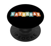 Giorni della settimana Semplice Gruppo Matching Halloween Sabato PopSockets PopGrip Adesivo
