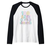 Giorni più Luminosi Prima 100 Celebrazione Scolastica Maglia con Maniche Raglan