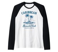 Giorni Tropicali del Caribbean Beach Club Maglia con Maniche Raglan