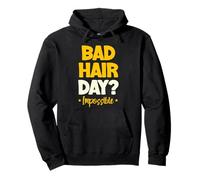 Giorno dei capelli cattivi Parrucchiere Impossibile Taglio di capelli Parrucchiere Parrucchi Felpa con Cappuccio