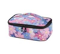 Giorno dei genitori Bella Rosa Viola Fiori Borsa Pranzo per le Donne Piccola Borsa Isolata Mens Lunch Box Isolato per il Lavoro per Picnic loncheras para comida adultos