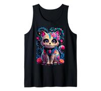Giorno dei Morti Dia De Los Muertos Cat Sugar Skull Halloween Canotta